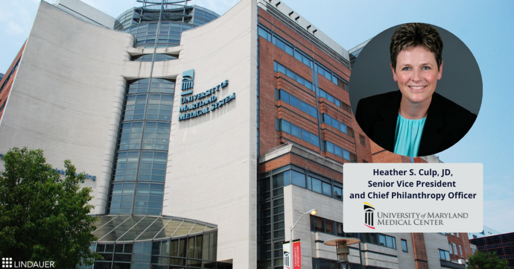 University of Maryland Medicine Philanthropy Appoints Heather S. Culp, JD, as new Senior Vice President and Chief Philanthropy Officer